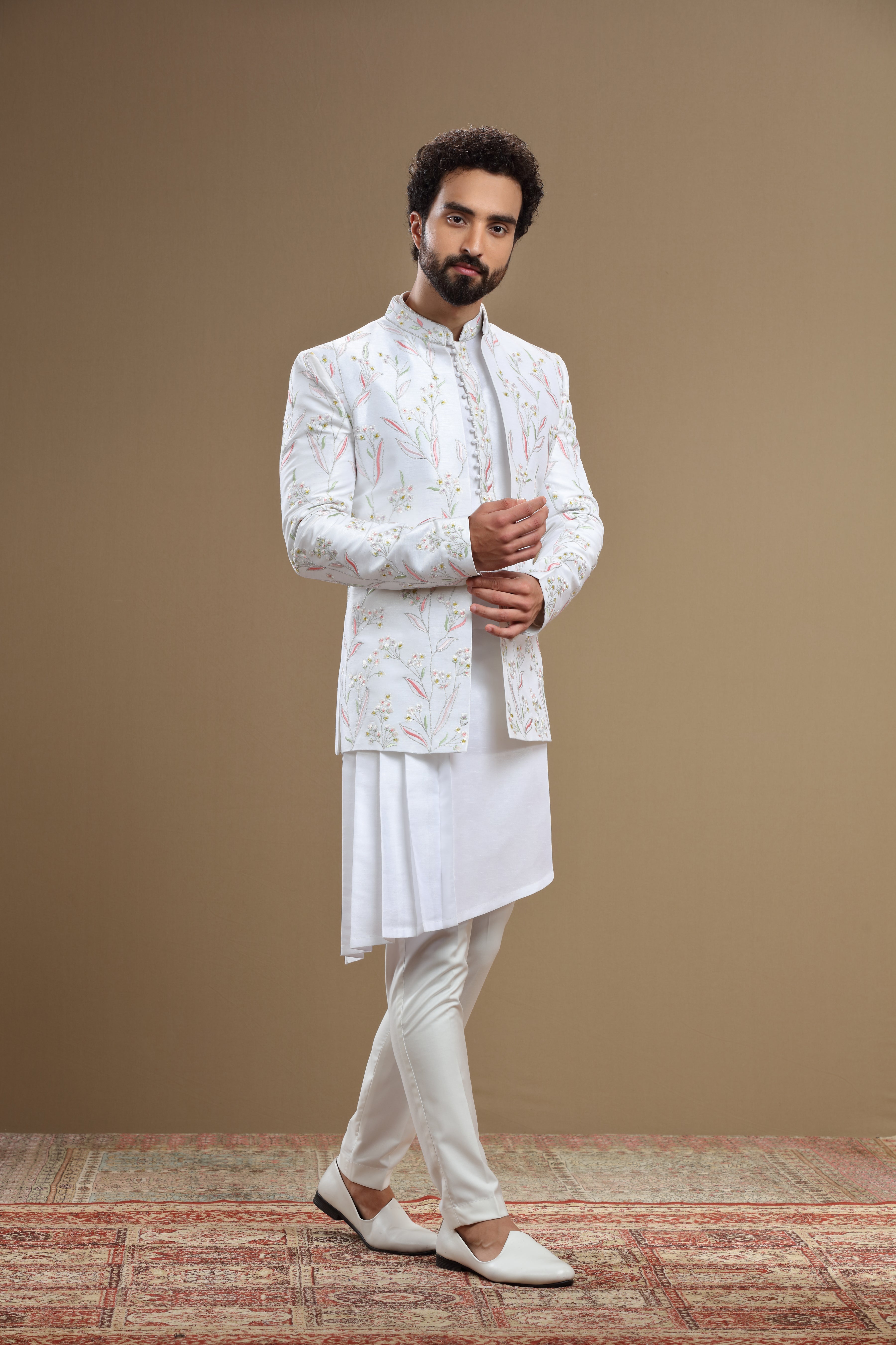 Black Designer Bandhgala Jodhpuri Suit Indian Style Formal Wear Sainly–  SAINLY